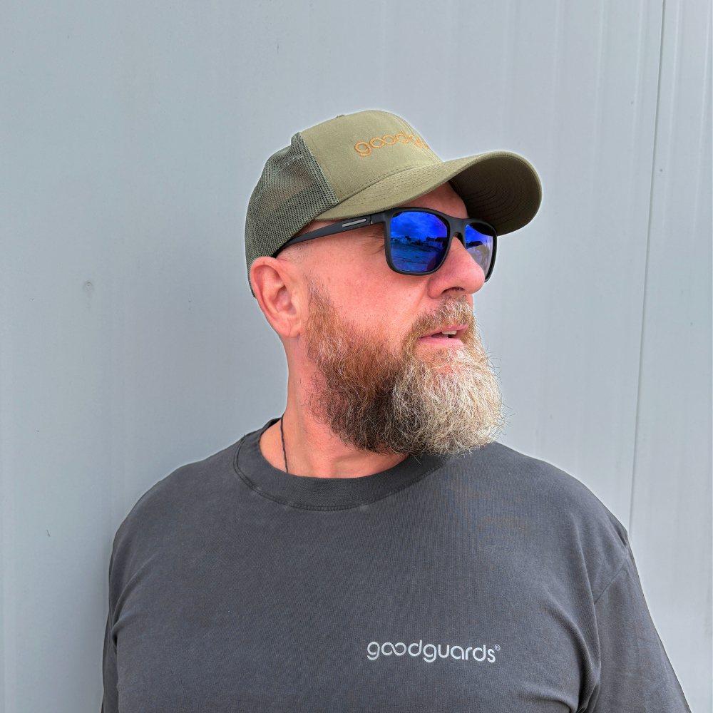 Goodshirt Men antrazit-silver washed T-Shirt Unisex