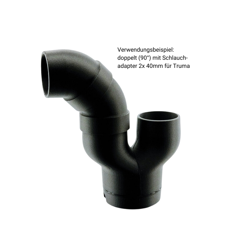Winkeladapter 40mm 45° für Truma Luftausströmer
