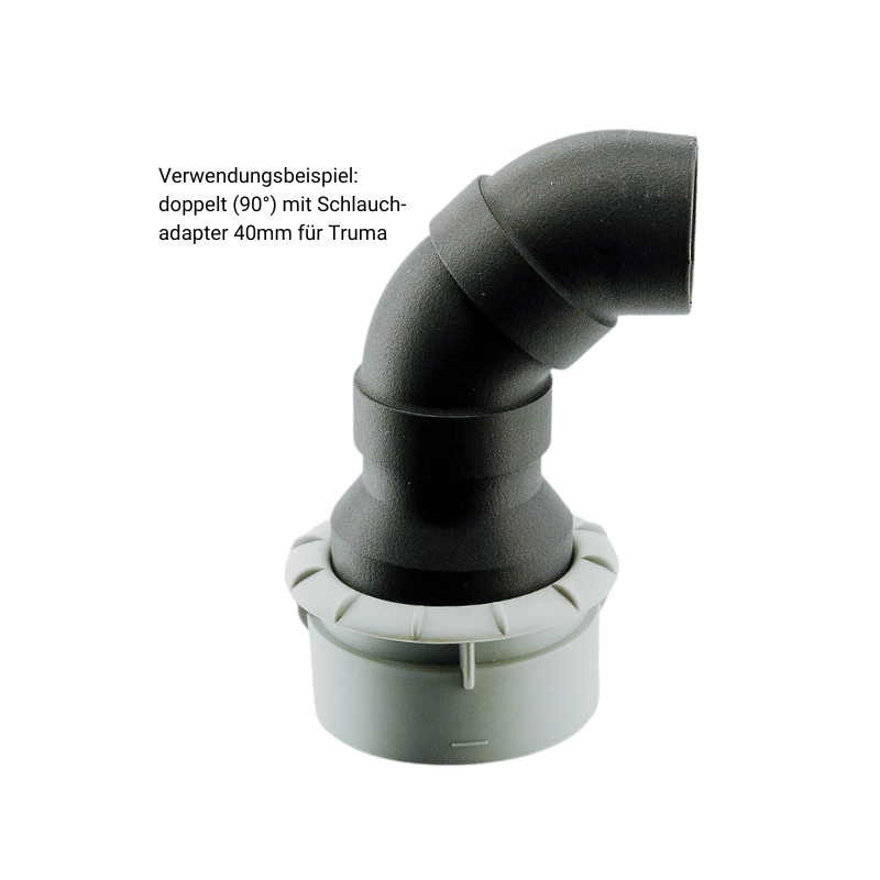 Winkeladapter 40mm 45° für Truma Luftausströmer