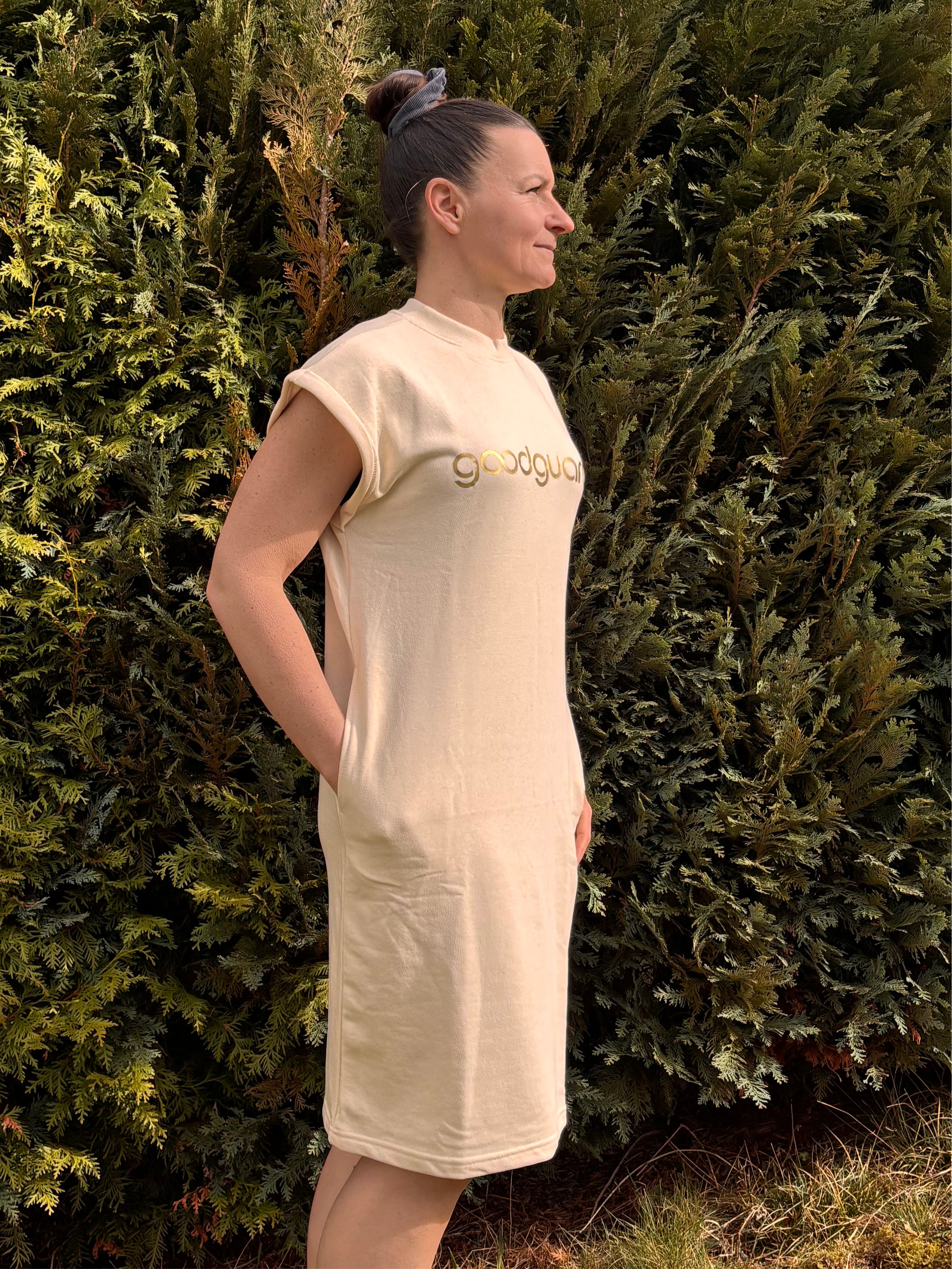 Gooddress creme (Poncho Organic Cotton Kleid) Badeponcho