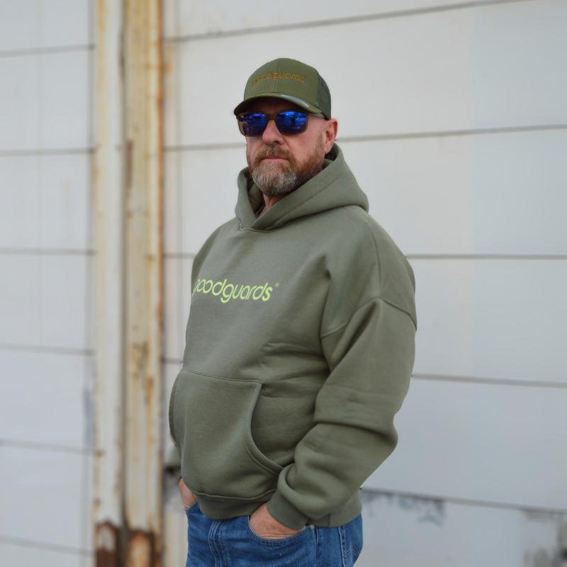 Goodhood Oversized Hoodie olive unisex Kapuzenpullover