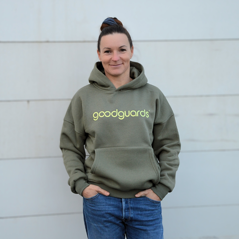 Goodhood Oversized Hoodie olive unisex Kapuzenpullover