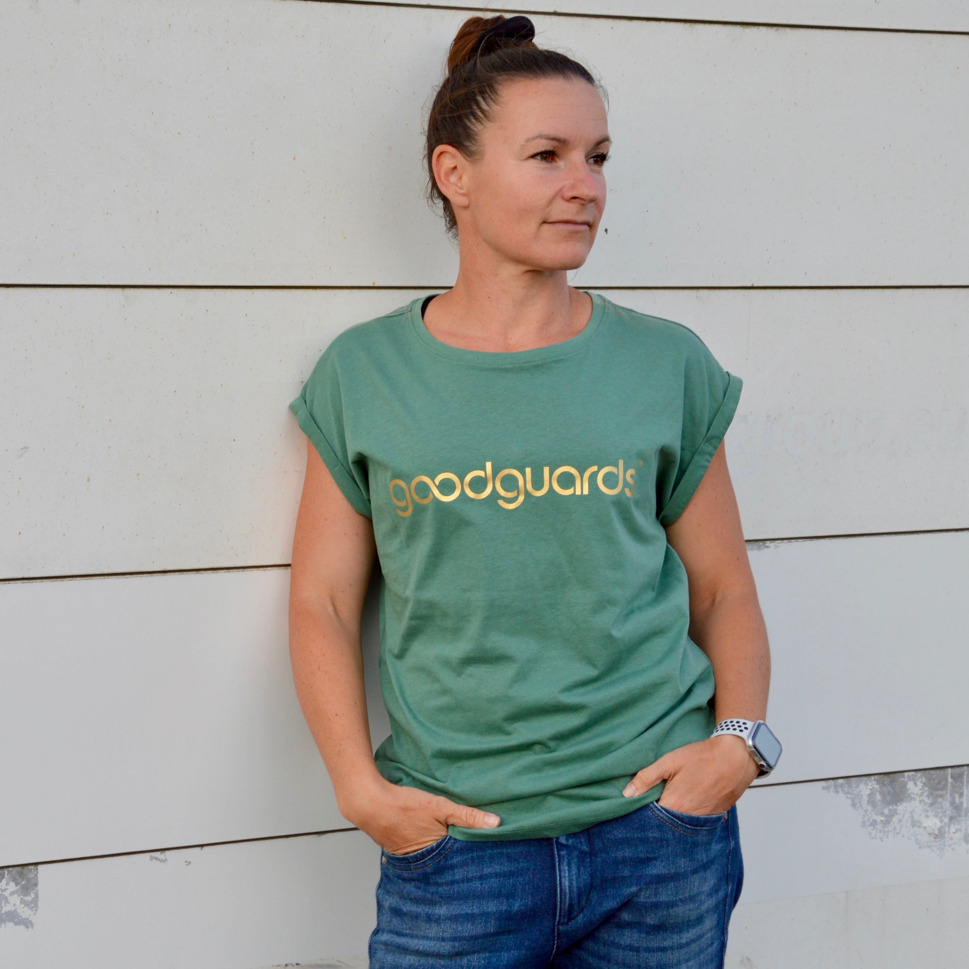 Goodshirt Women paleleaf Loose T-Shirt Damen