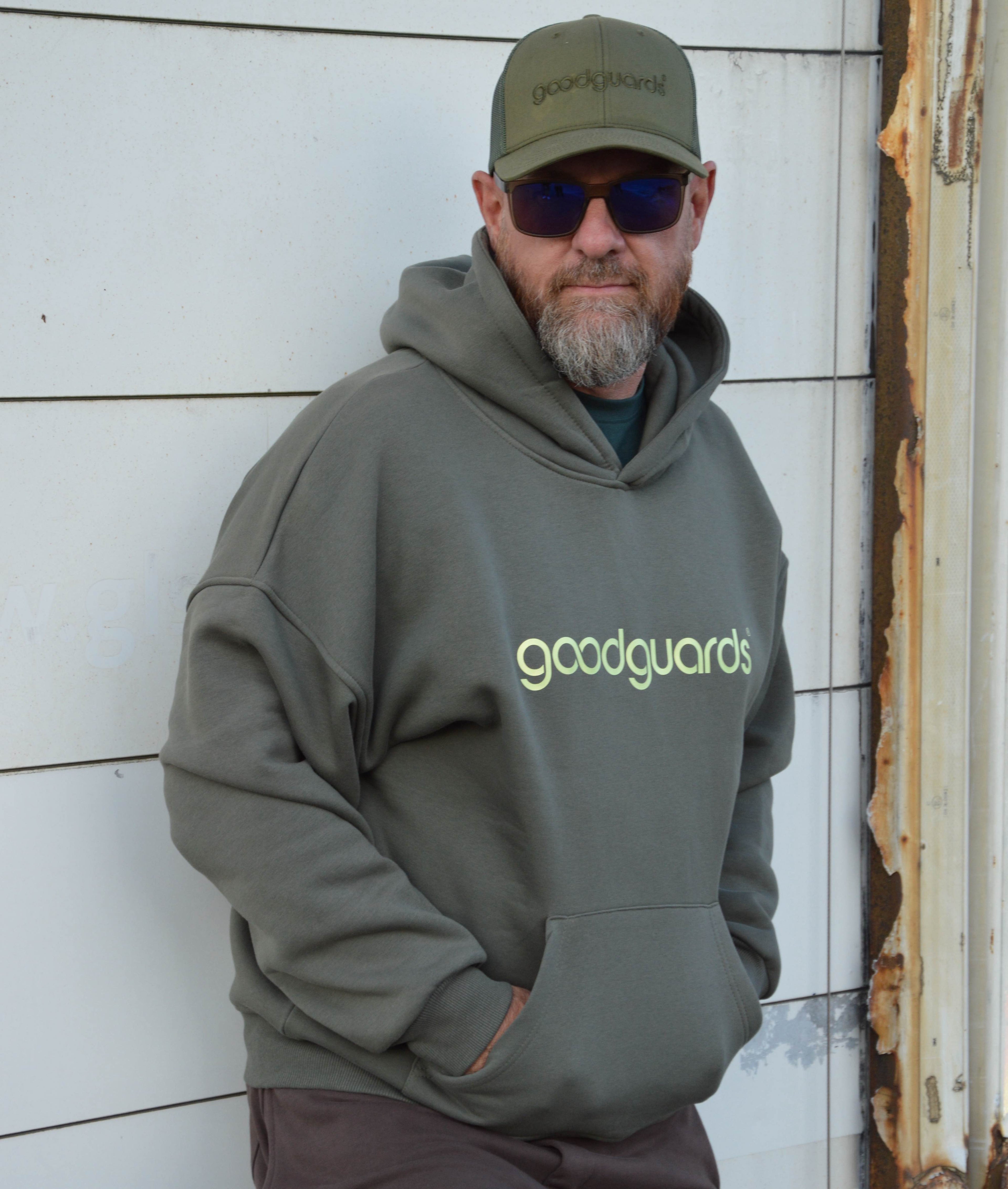 Goodhood Oversized Hoodie olive unisex Kapuzenpullover