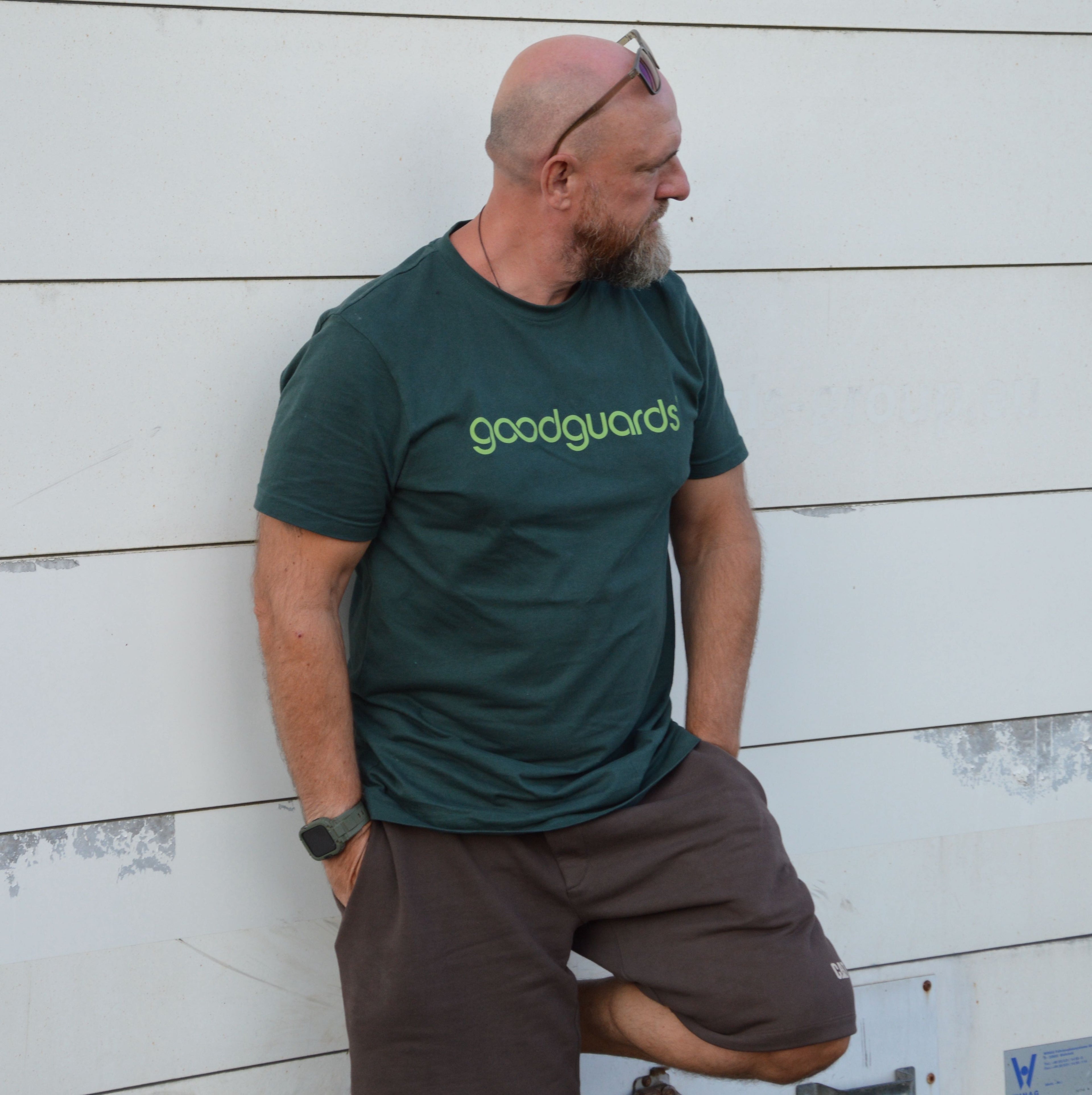Goodshirt Men bottlegreen T-Shirt Herren