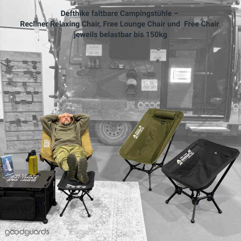 Defthike Free Chair - ultraleichter, faltbarer Campingstuhl