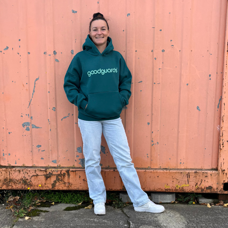 Goodhood Oversized Hoodie petrol-mint unisex hooded sweatshirt