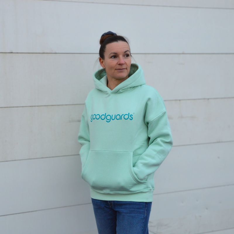 Goodhood Oversized Hoodie mint-petrol unisex hoodie