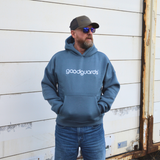 Goodhood Oversized Hoodie stormy-silver unisex Kapuzenpullover