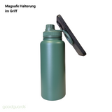 Goodbottle Big Thermos Bottle 0.95 L with Magnetic Phone Holder