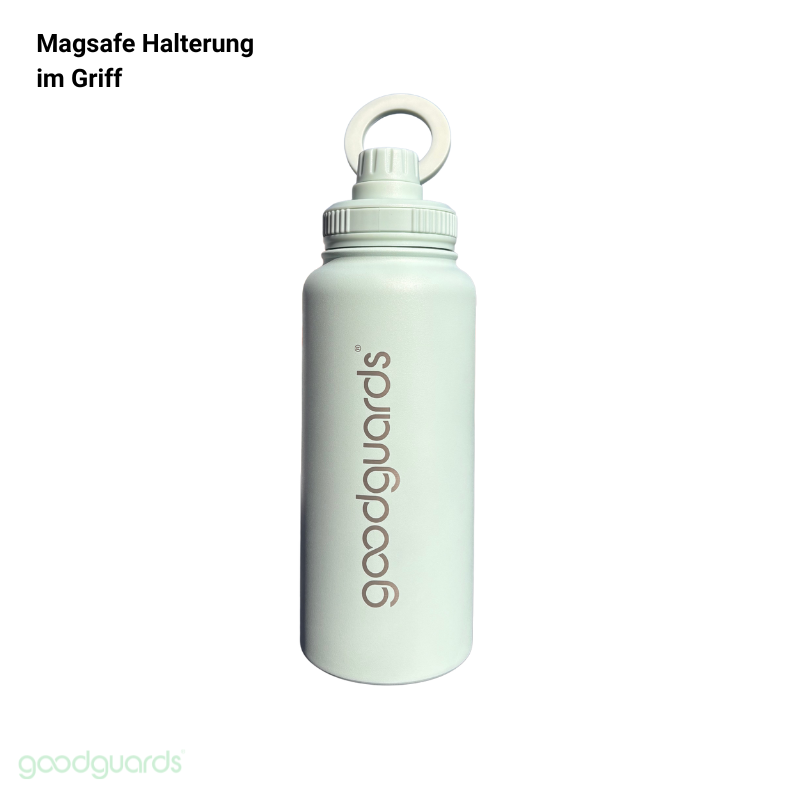 Goodbottle Big Thermos Bottle 0.95 L with Magnetic Phone Holder
