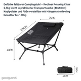 Defthike Reclining Relaxing Chair - foldable camping chair