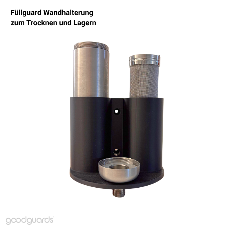 Wandhalterung für Füllguard/Befüllfilter zur Aufbewahrung und Trocknung