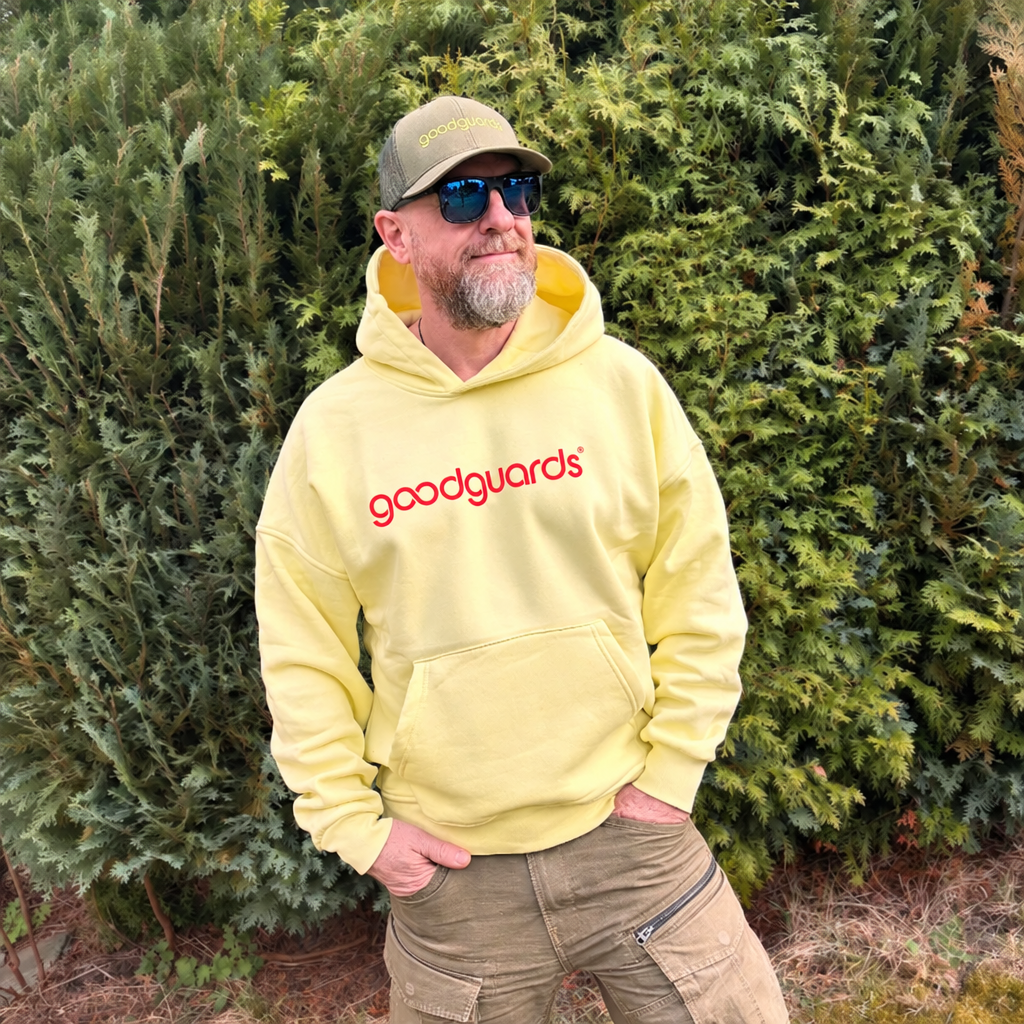 Goodhood Oversized Hoodie wheat-racing green unisex hoodie
