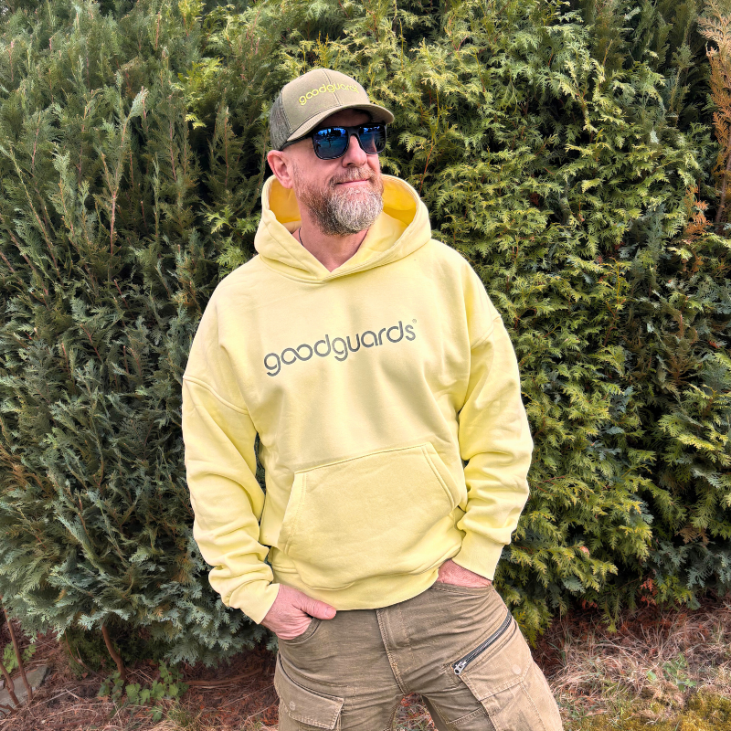 Goodhood Oversized Hoodie wheat-racing green unisex hoodie