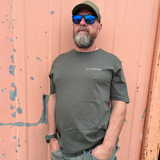 Goodshirt Men olive-titan T-shirt Unisex