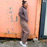 Goodhood Oversized Hoodie greybrown-titan unisex Kapuzenpullover
