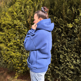 Goodhood Oversized Hoodie navy-titan unisex Kapuzenpullover