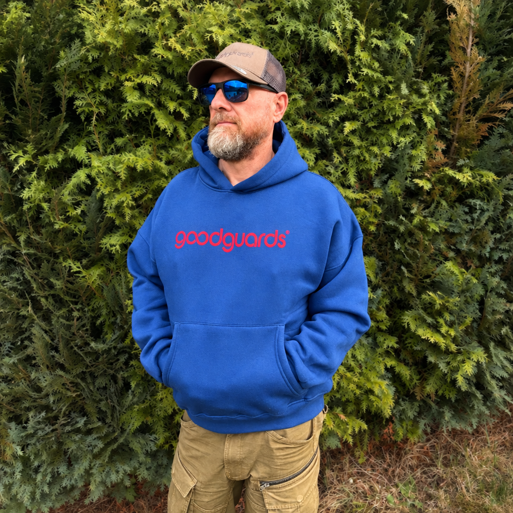 Goodhood Oversized Hoodie Navy-Titan Unisex Hoodie
