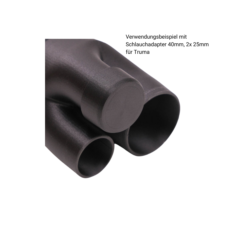 End cap hose adapter 25mm