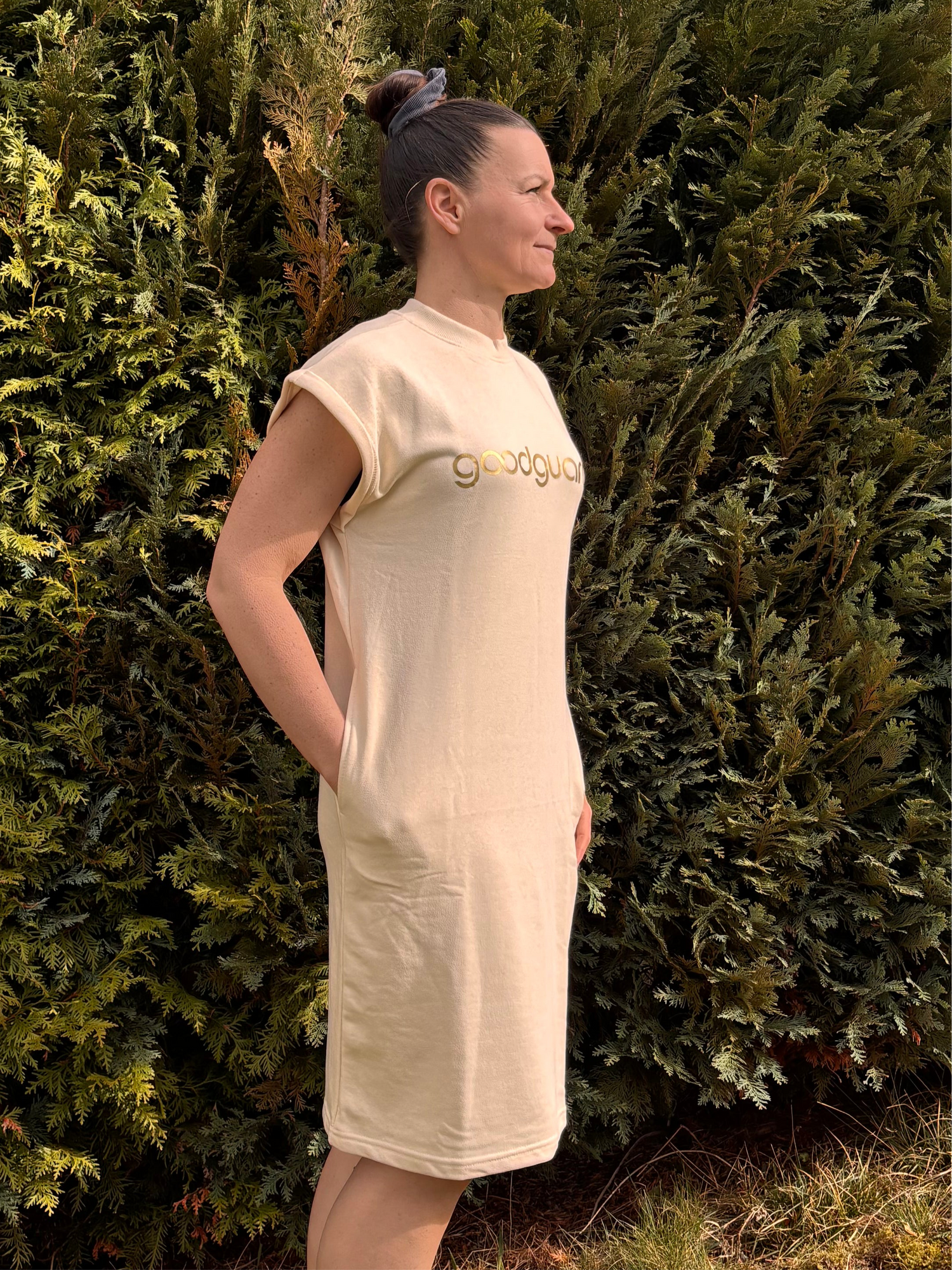 Gooddress creme (Poncho Organic Cotton Kleid) Badeponcho