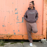Goodhood Oversized Hoodie greybrown-titan unisex Kapuzenpullover