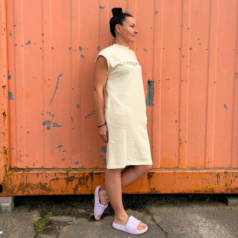 Gooddress Cream (Poncho Organic Cotton Dress) Beach Poncho
