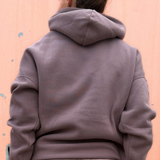 Goodhood Oversized Hoodie greybrown-titan unisex Kapuzenpullover