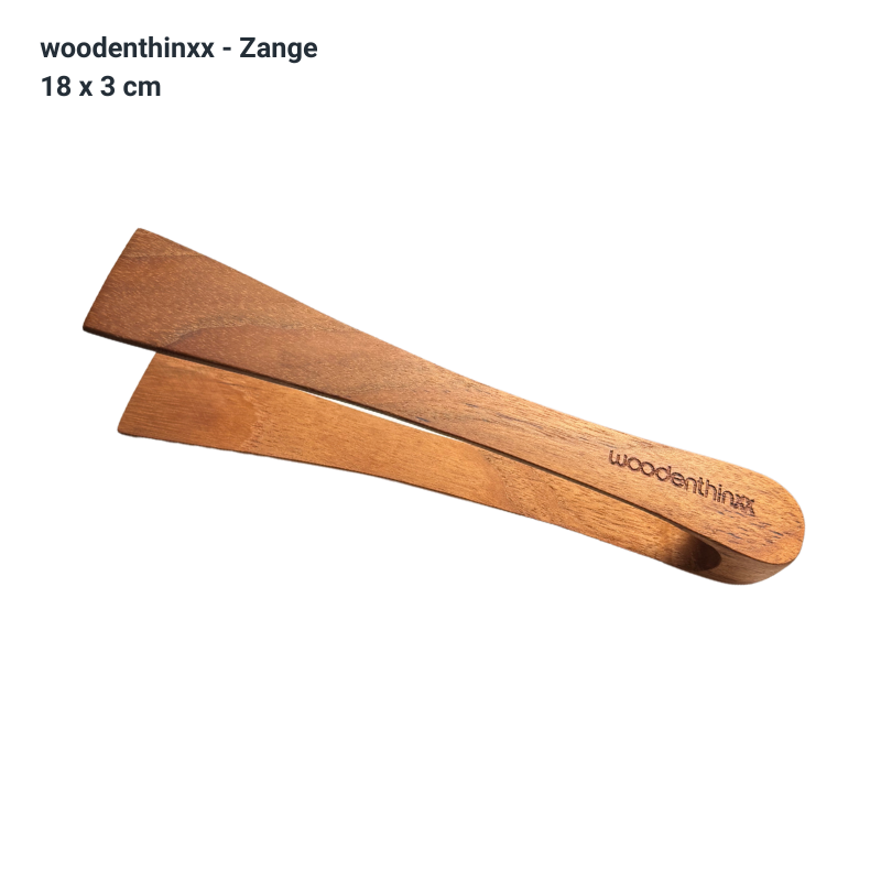 Küchen-Zange Handmade aus Teak Wurzel-Holz nachhaltig Woodenthinxx