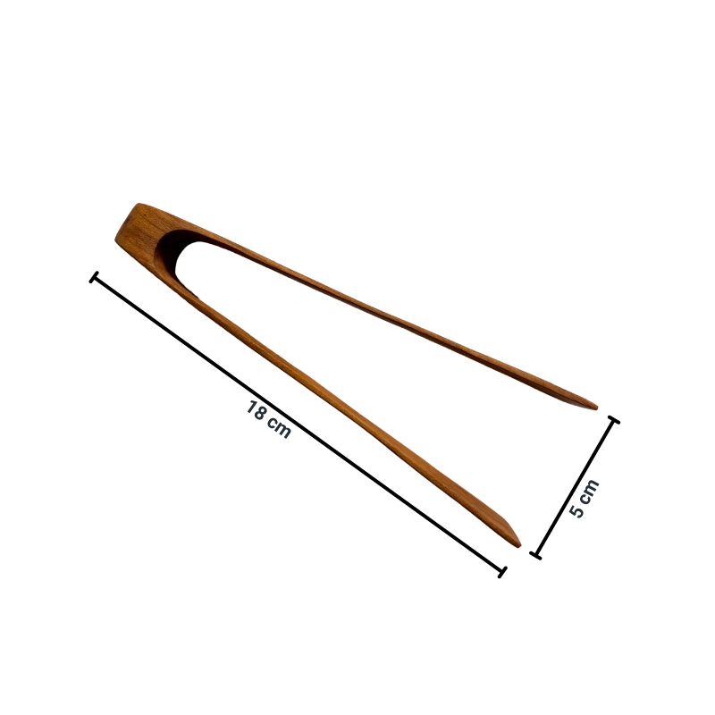 Küchen-Zange Handmade aus Teak Wurzel-Holz nachhaltig Woodenthinxx
