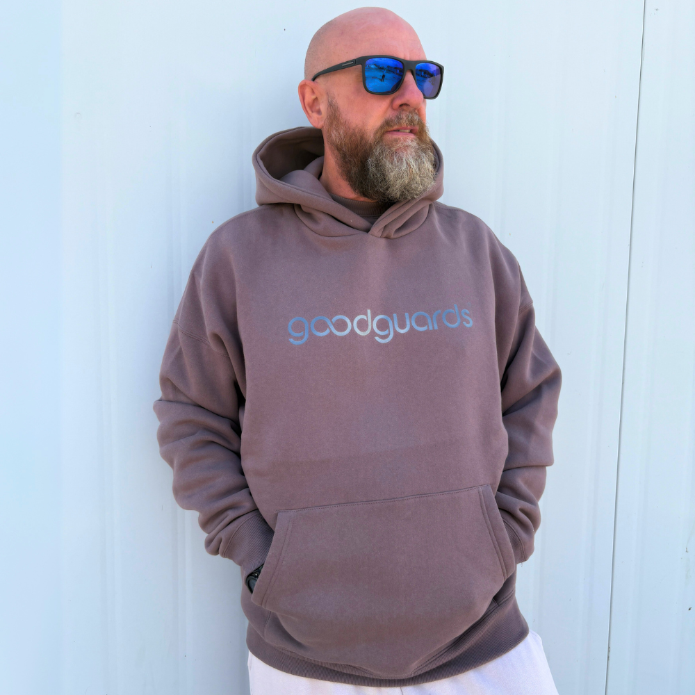 Goodhood Oversized Hoodie greybrown-titan unisex Kapuzenpullover