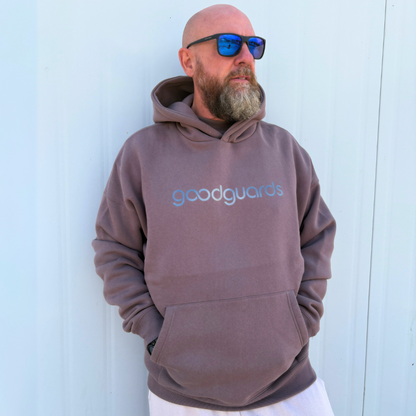 Goodhood Oversized Hoodie greybrown-titan unisex Kapuzenpullover