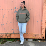Goodhood Oversized Hoodie olive-orange unisex Kapuzenpullover