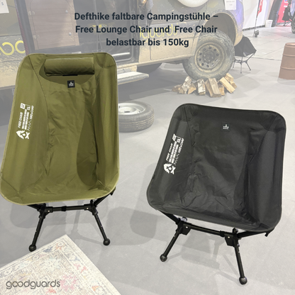 Defthike Free Chair - ultraleichter, faltbarer Campingstuhl