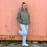 Goodhood Oversized Hoodie olive-orange unisex Kapuzenpullover