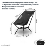 Defthike Free Lounge Chair - foldable, ultralight camping chair