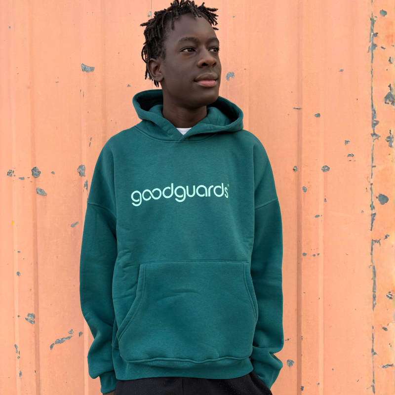 Goodhood Oversized Hoodie petrol-mint unisex hooded sweatshirt