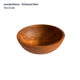 Salatschüssel klein Handmade aus massivem Teak Wurzel-Holz nachhaltig Woodenthinxx