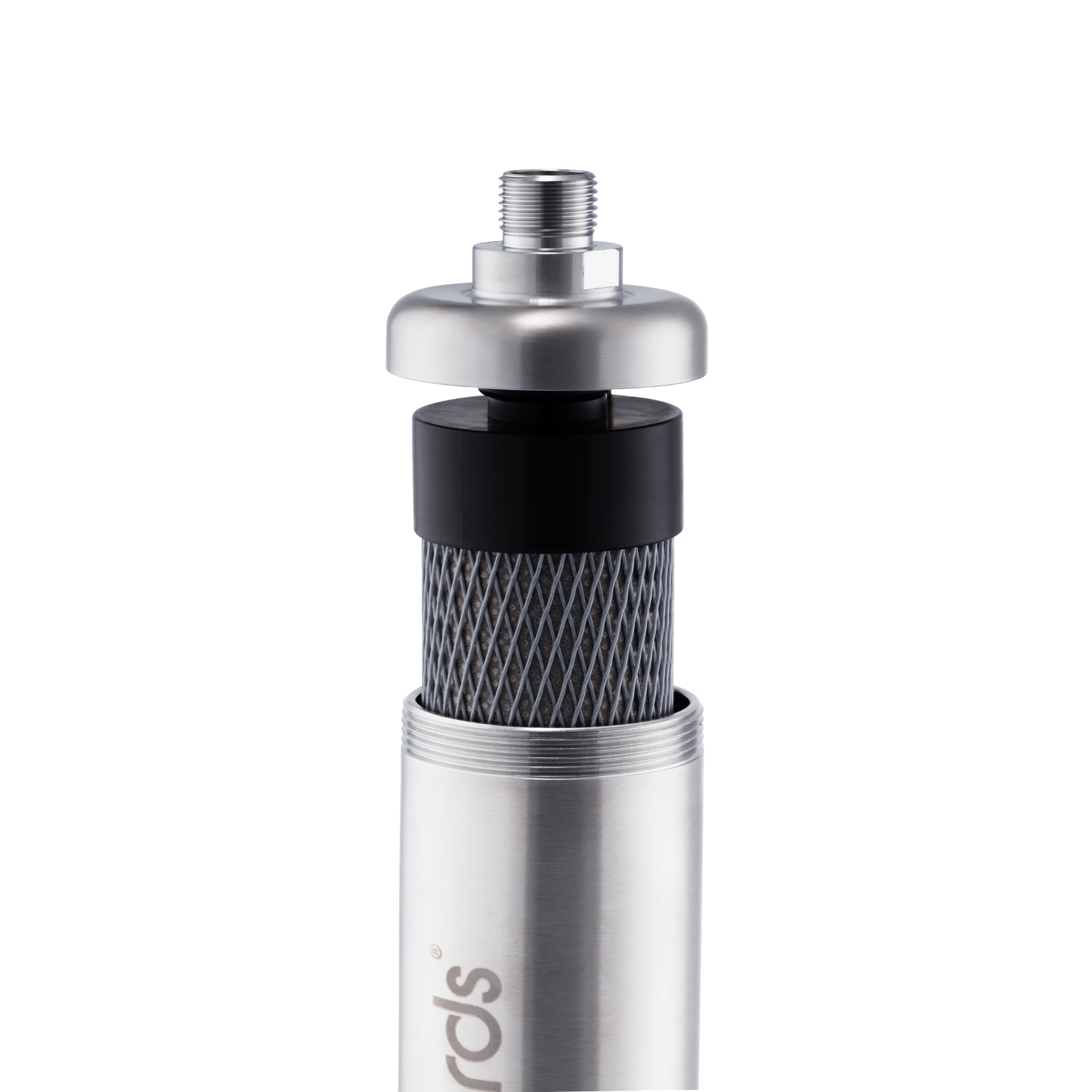 Reinguard – High-Performance Activated Carbon Filter in V4A Stainless Steel Housing (REMOVES POLLUTANTS & CHLORINE TASTE)