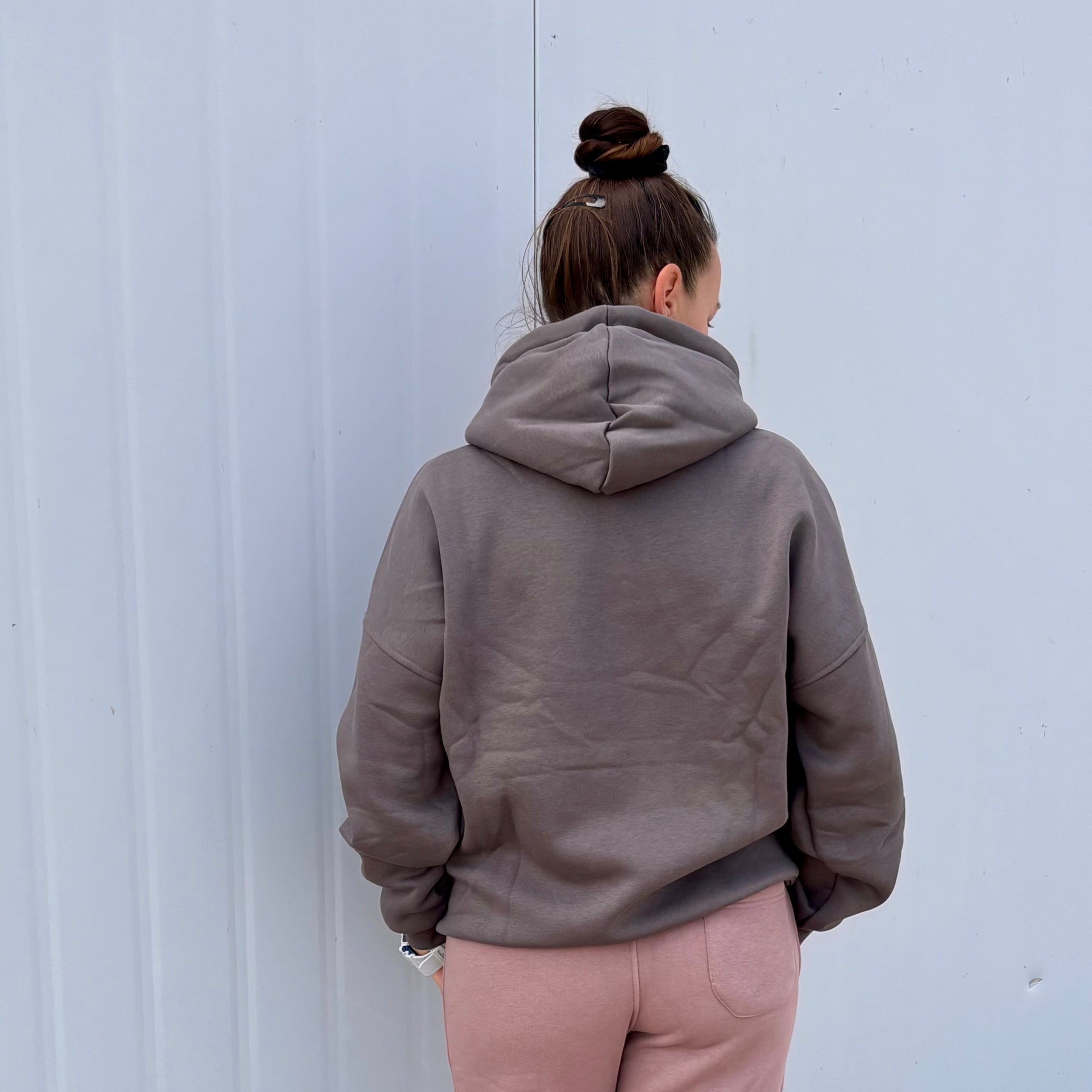 Goodhood Oversized Hoodie anthracite-silver unisex hoodie