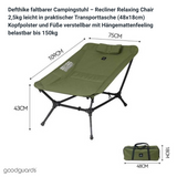 Defthike Reclining Relaxing Chair - foldable camping chair