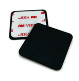 Magnetic Board / Adhesive Base 4.5 x 4.5 cm Set of 2 "Black Edition" STYYL - super flat - ideal for vans, campers, RVs and caravans, etc.