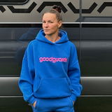 Goodhood Oversized Hoodie lapis-pink Kapuzenpullover