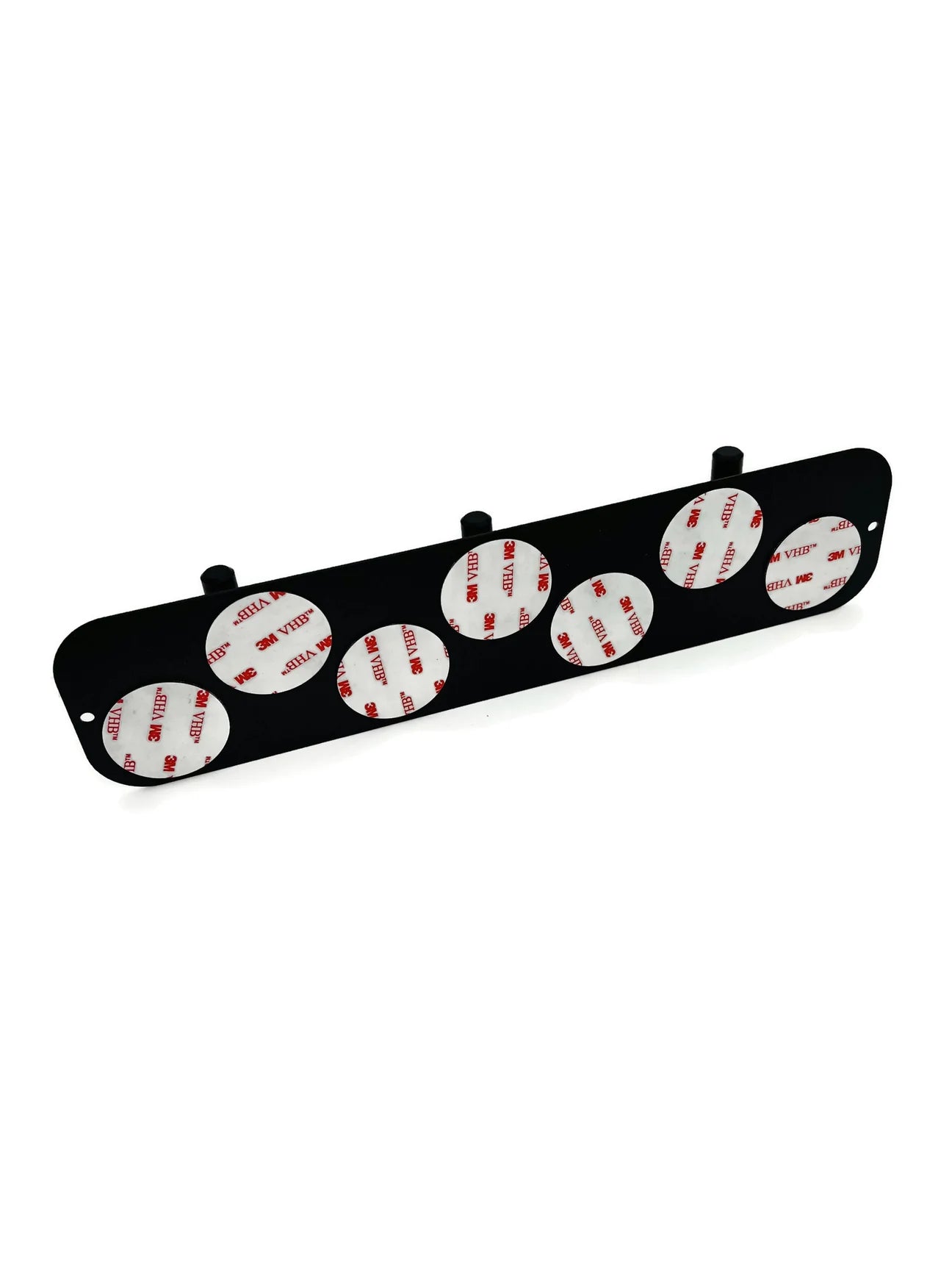STYYL - 3-Piece Coat Rack Strip Made of Stainless Steel Magnetic Board and 3 "Black Edition" Magnetic Hooks