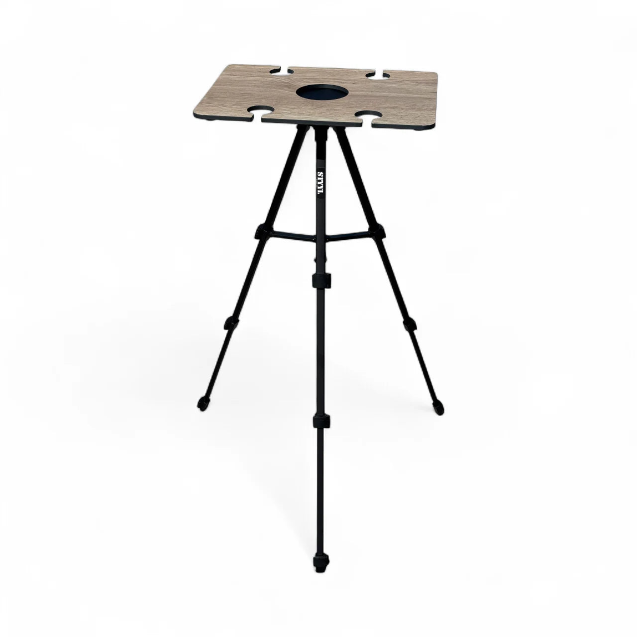 STYYL - TuttY-HolztablettY – der elegante Magnet-Beistelltisch mit Weinhalter in edler Eichenoptik