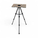 STYYL - TuttY-HolztablettY – der elegante Magnet-Beistelltisch mit Weinhalter in edler Eichenoptik