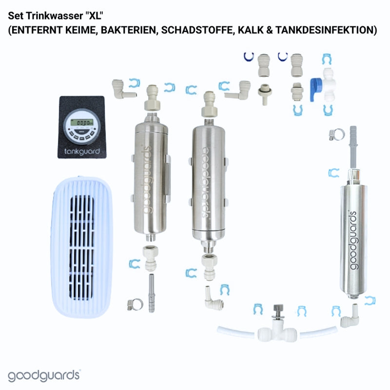 Drinking Water Set "XL" (REMOVES GERMS, BACTERIA, POLLUTANTS, LIME & TANK DISINFECTION)