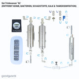 Trinkwasser-Set "XL" (ENTFERNT KEIME, BAKTERIEN, SCHADSTOFFE, KALK & TANKDESINFEKTION)