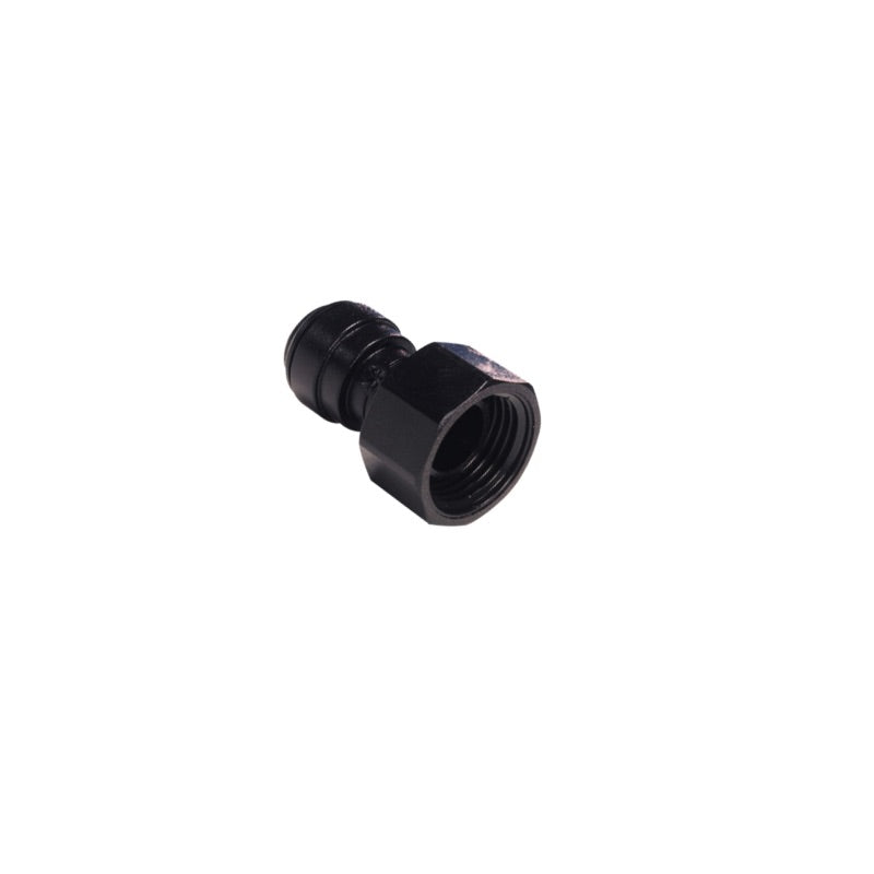 Screw connector 1/2" female thread to 12mm (black)