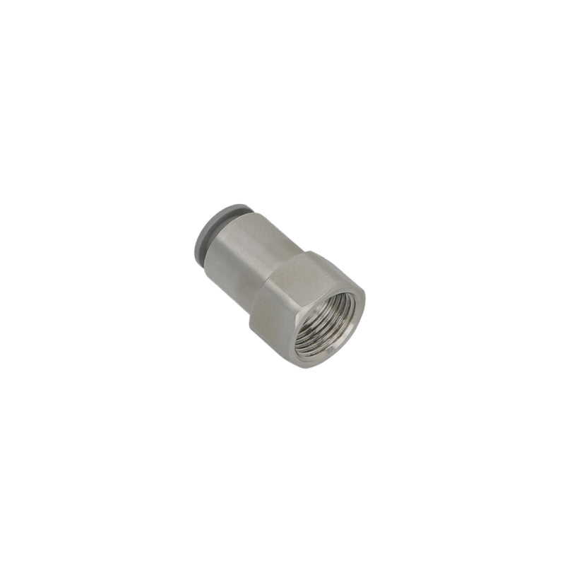 Screw-on connector stainless steel 3/8" female thread to 3/8"